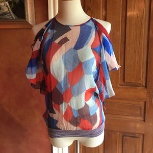 Missoni orange label sheer strappy top size 42